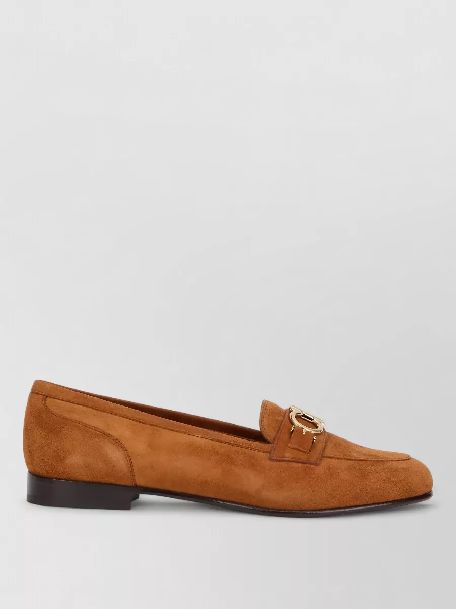 Ferragamo Suede Leather Mules