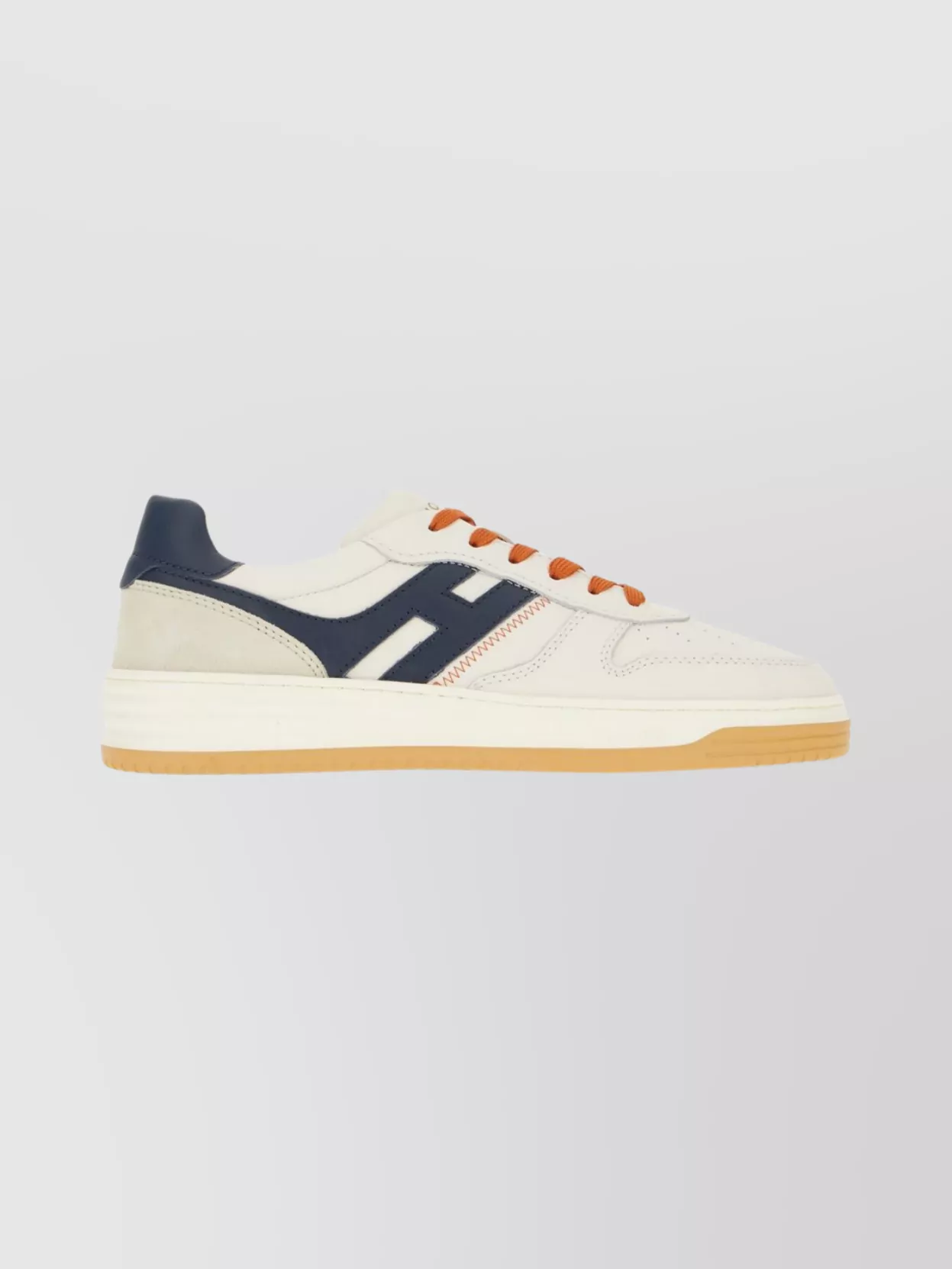 Hogan Leather H630 Sneakers Round Toe Design