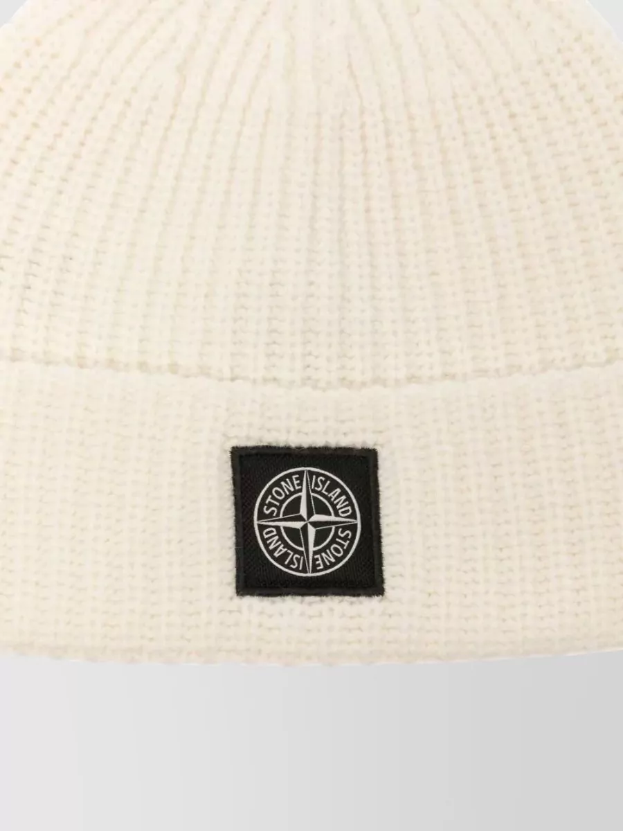 Stone Island Ribbed Wool Beanie