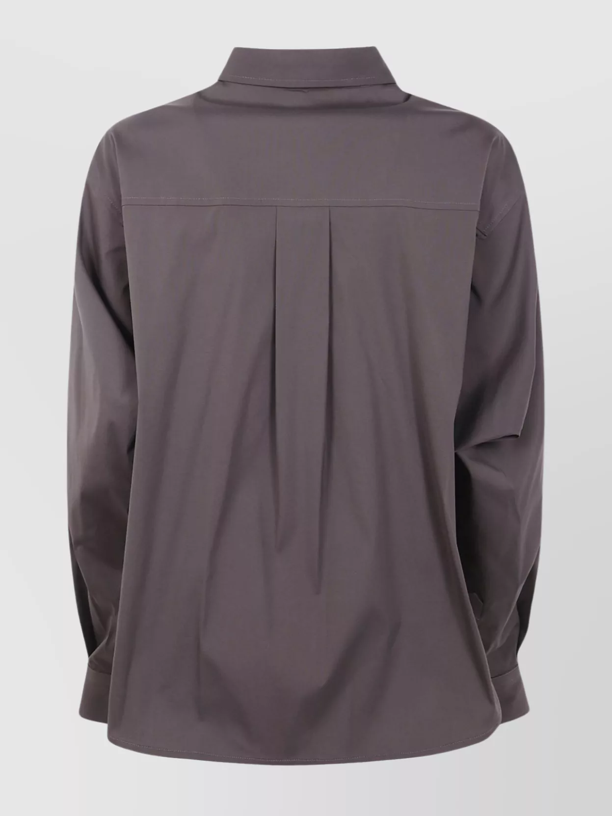 Brunello Cucinelli Collared Neck Long Sleeves Pleated Back Detail