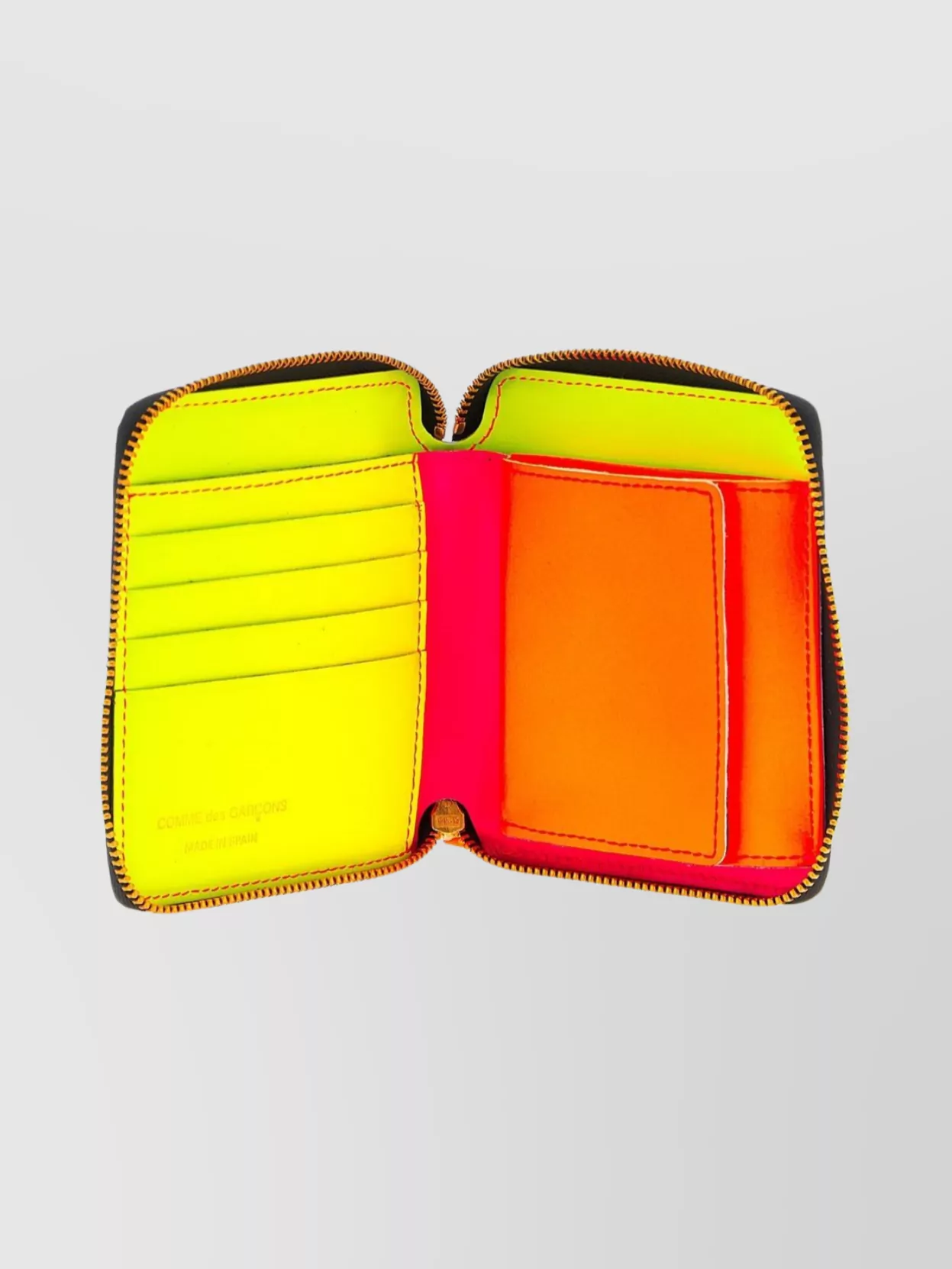 Comme Des Garçons Neon Wallet For Everyday Use