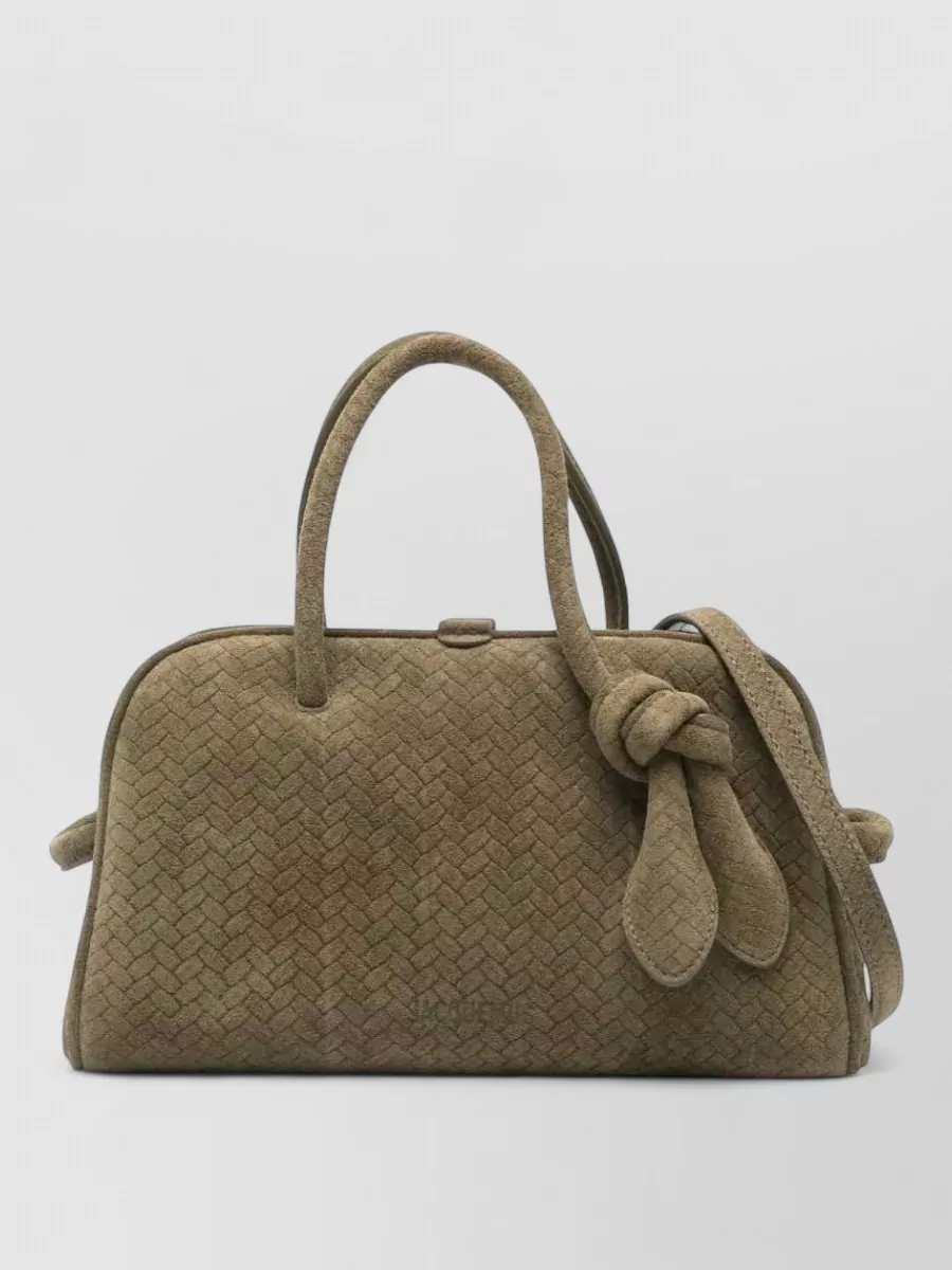 Jacquemus le turismo woven leather tote bag