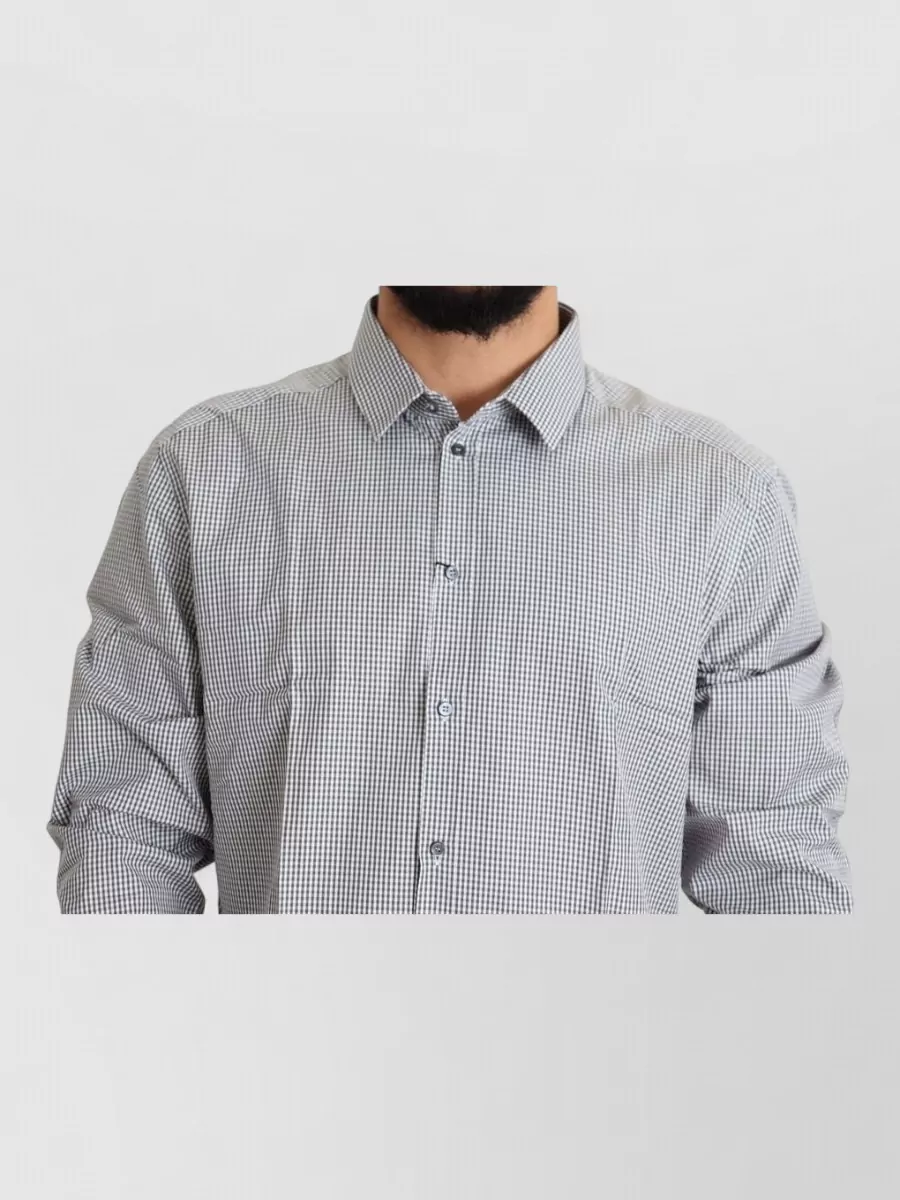Dolce&Gabbana Cotton Checked Dress Shirt