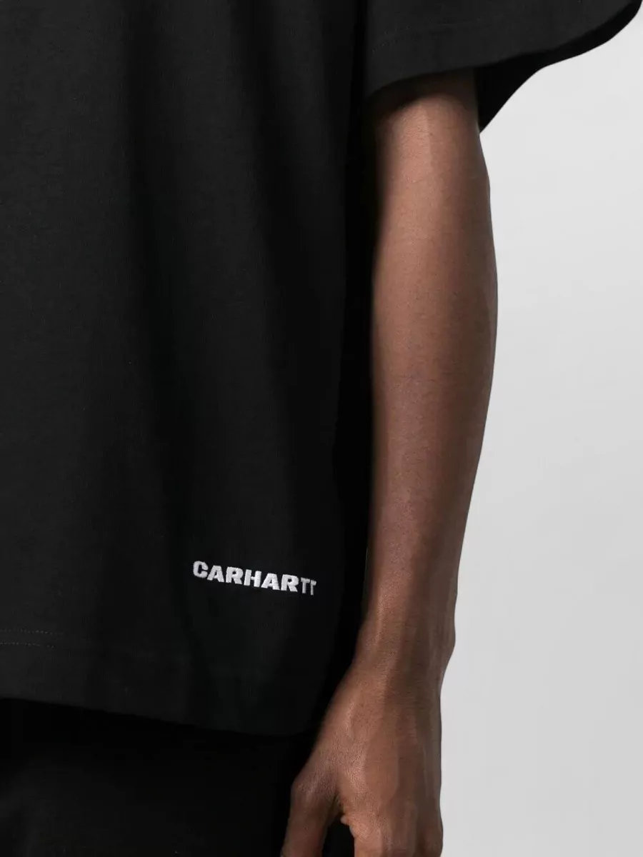 Carhartt Wip Script Logo Organic Cotton Crew Neck T-Shirt