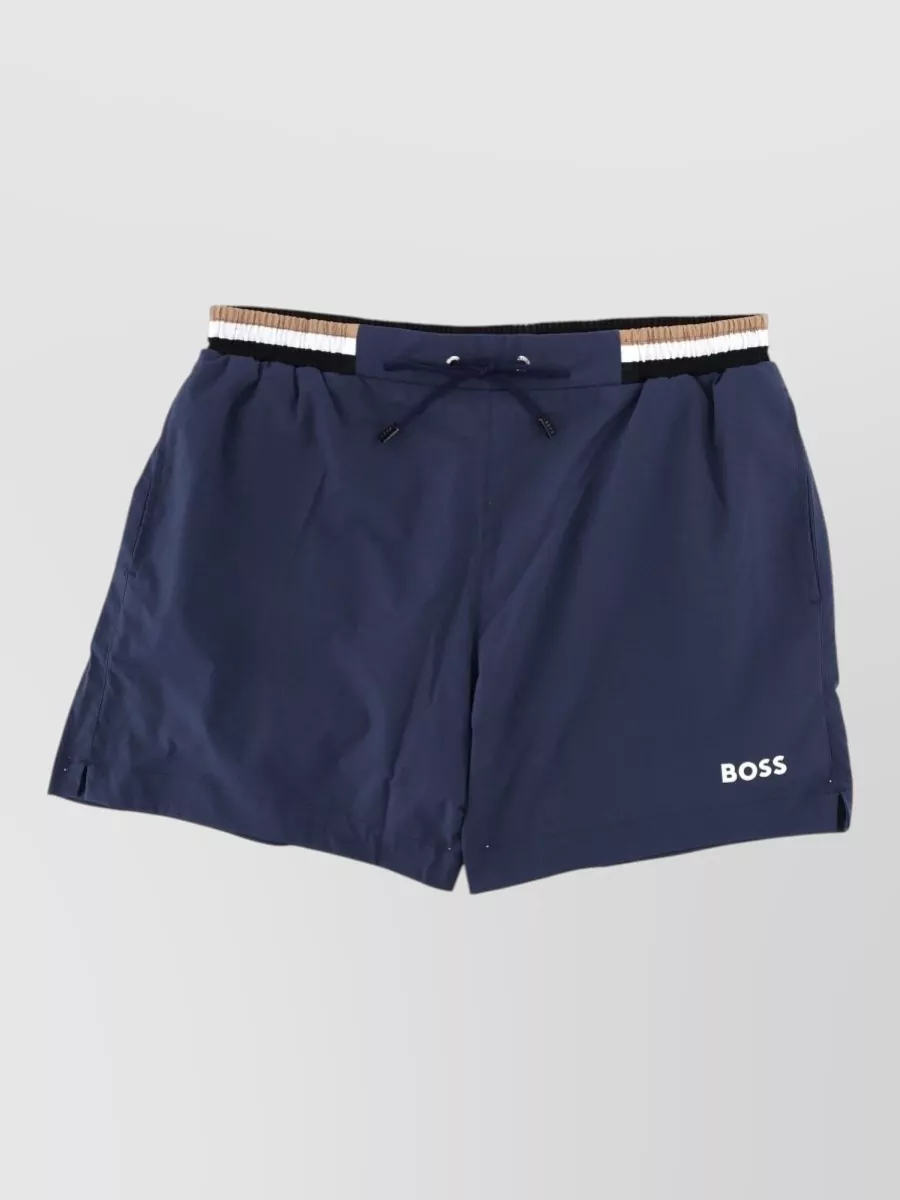 Boss Logo-print swim shorts