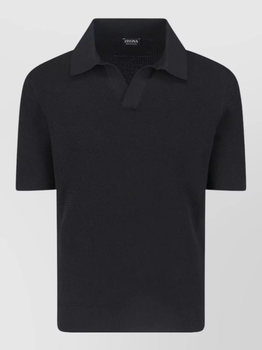 Zegna Cotton Short-Sleeve Polo Shirt