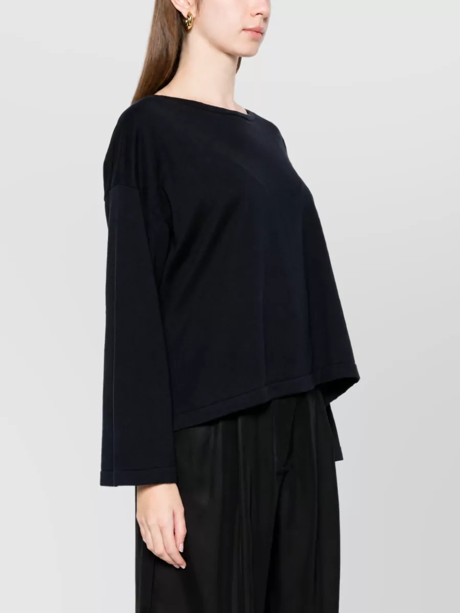 Ct Plage Cashmere Boat Neck Long Sleeve Sweatshirt