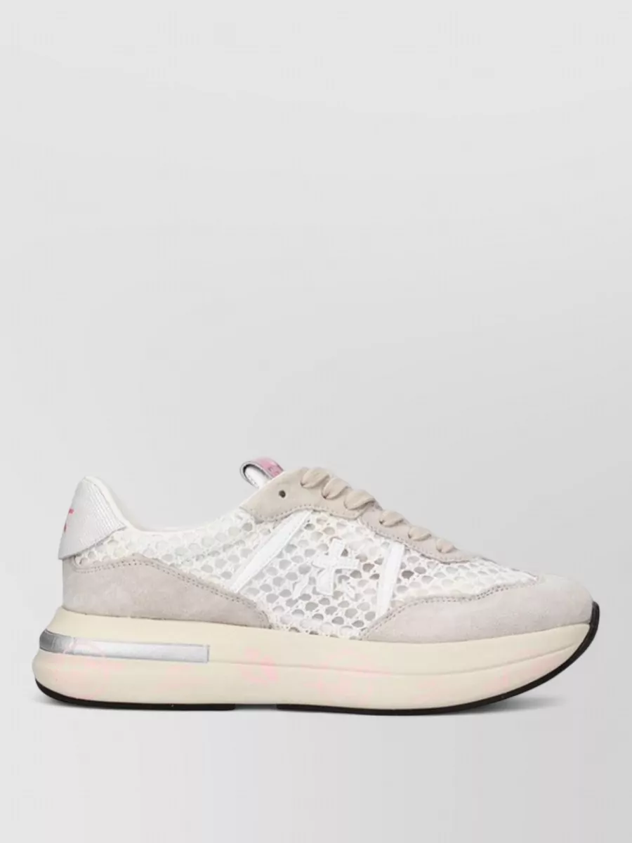 Premiata Leather Low-Top Sneakers