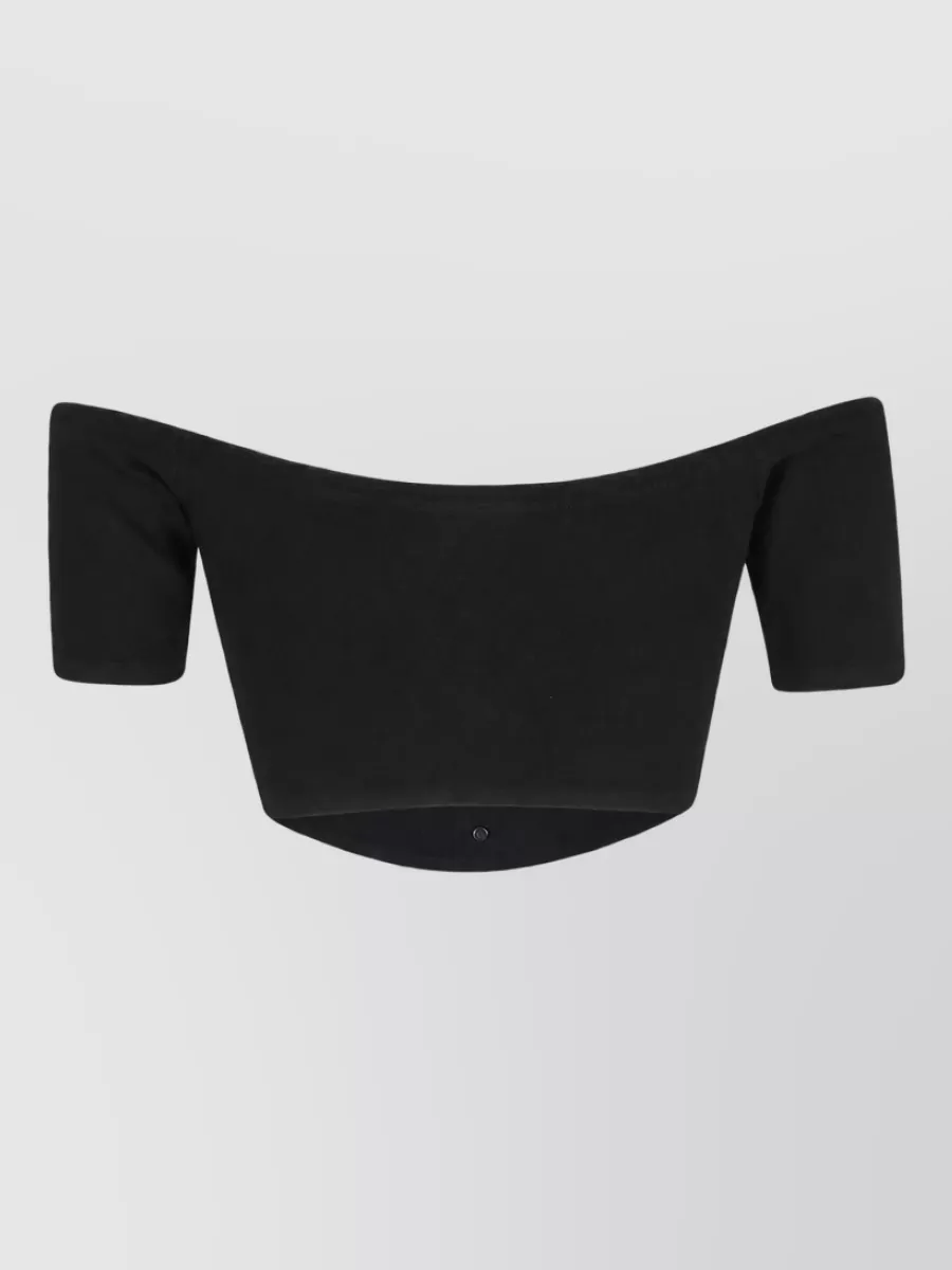 Elisabetta Franchi Cropped Knit Top