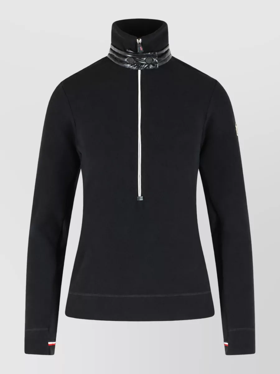 Moncler Grenoble turtleneck half-zip sweater