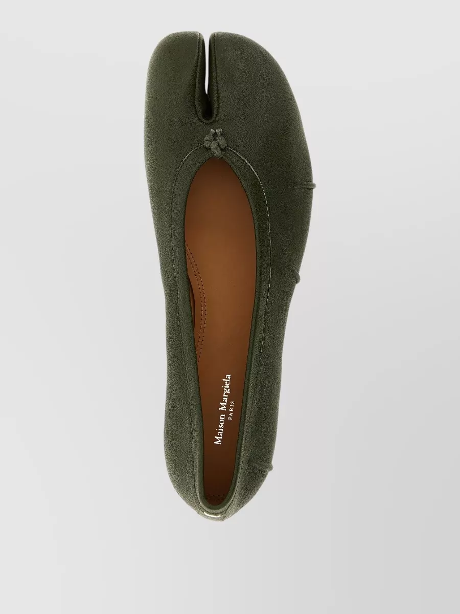 Maison Margiela Leather Tabi Ballerina Flats