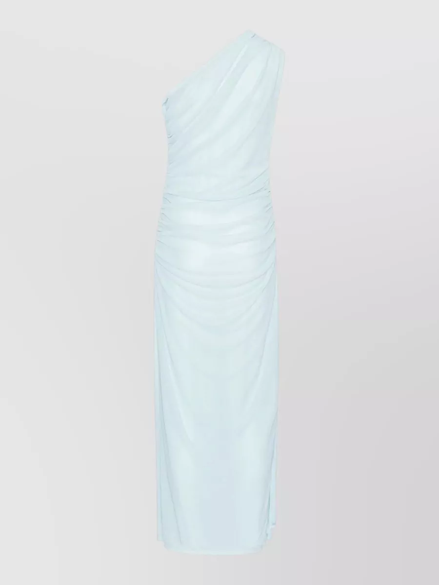 Rotate draped one-shoulder maxi dress