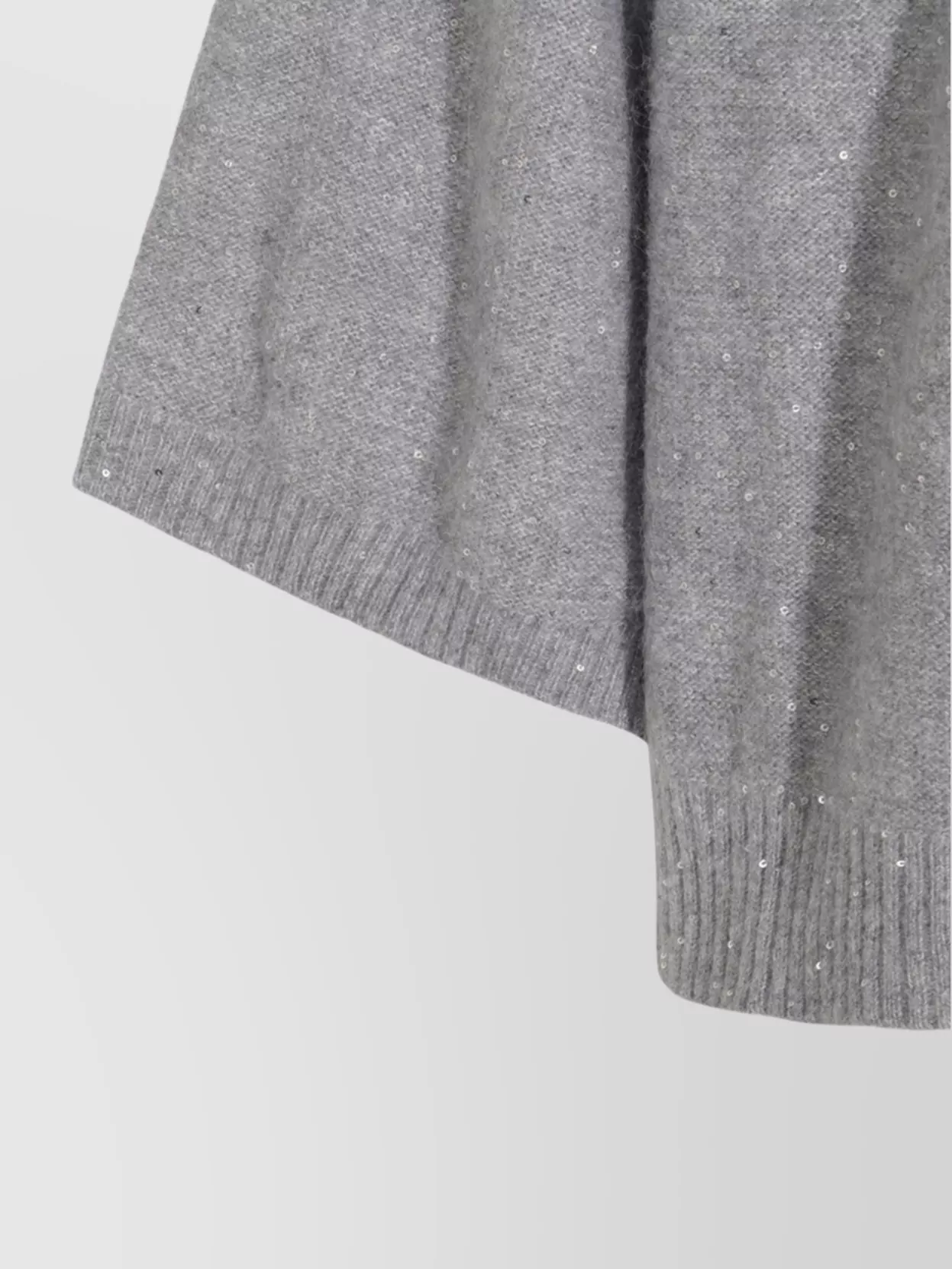 Fabiana Filippi Sequin Embellished Crewneck Knitwear With Relaxed Fit