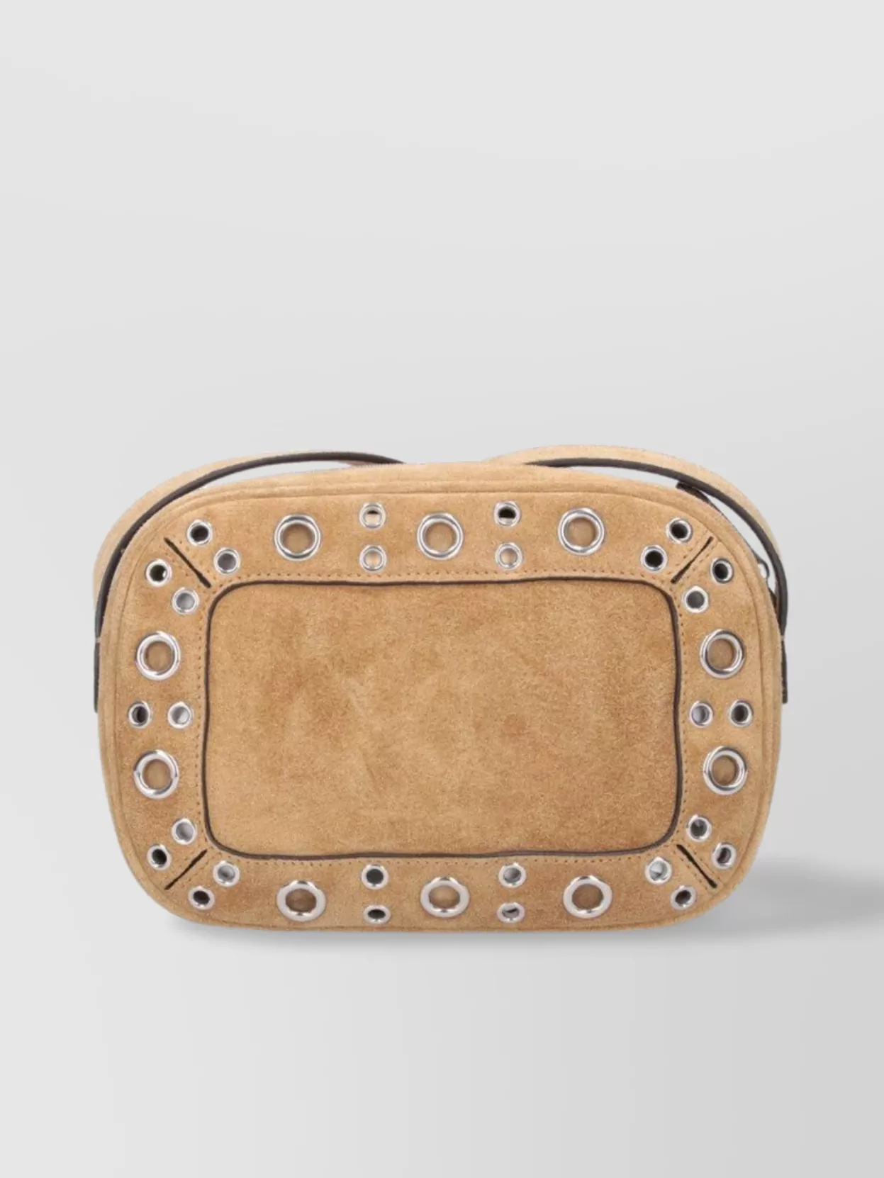 Valentino Garavani Studded Suede Shoulder Bag With Adjustable Strap