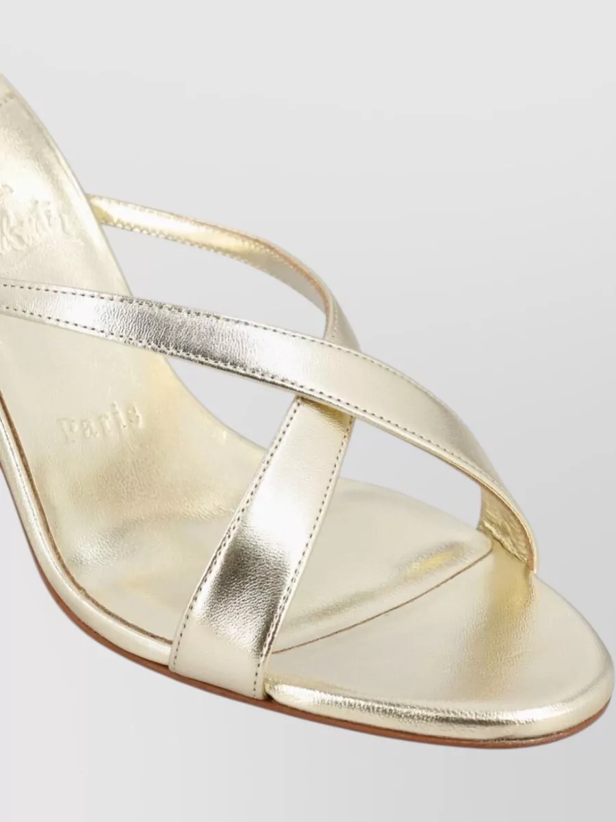 Christian Louboutin Leather High-Heel Mules
