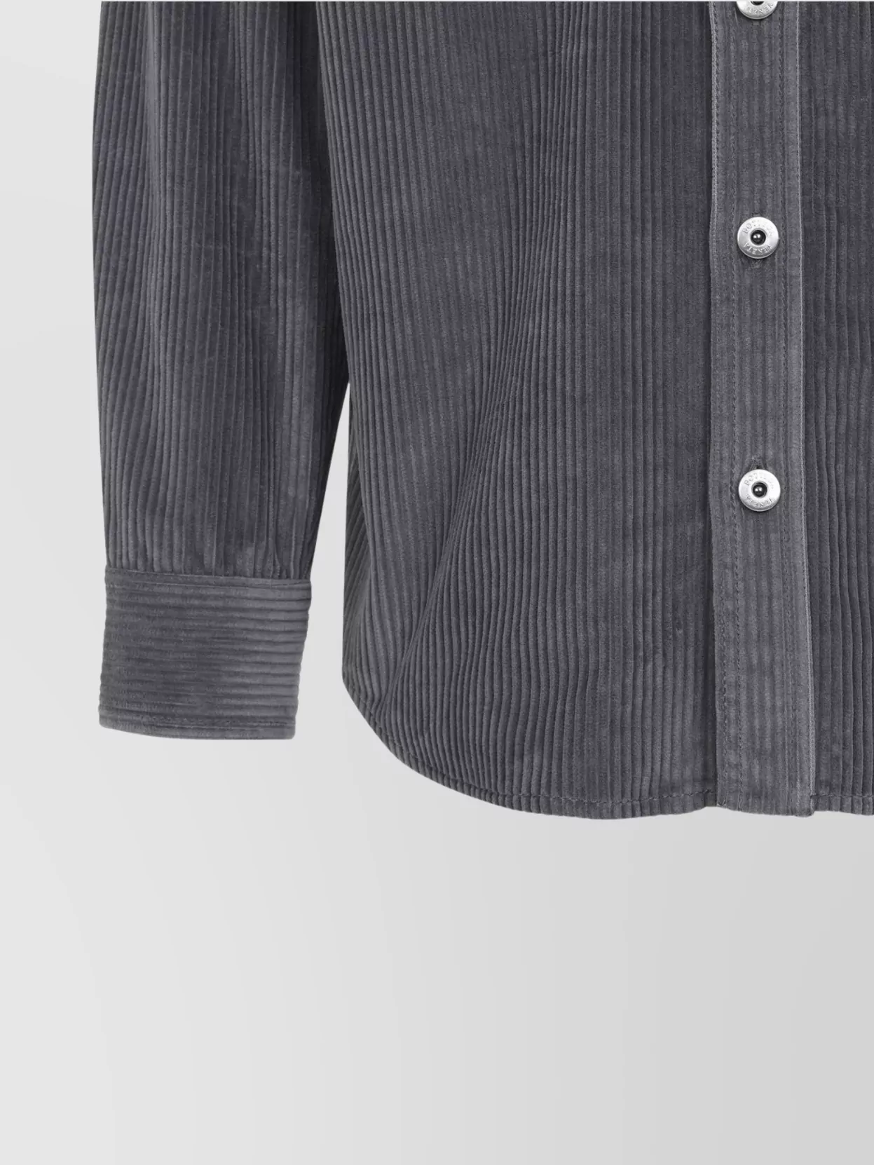 Bottega Veneta Button-Down Collar Long Sleeve Corduroy Shirt