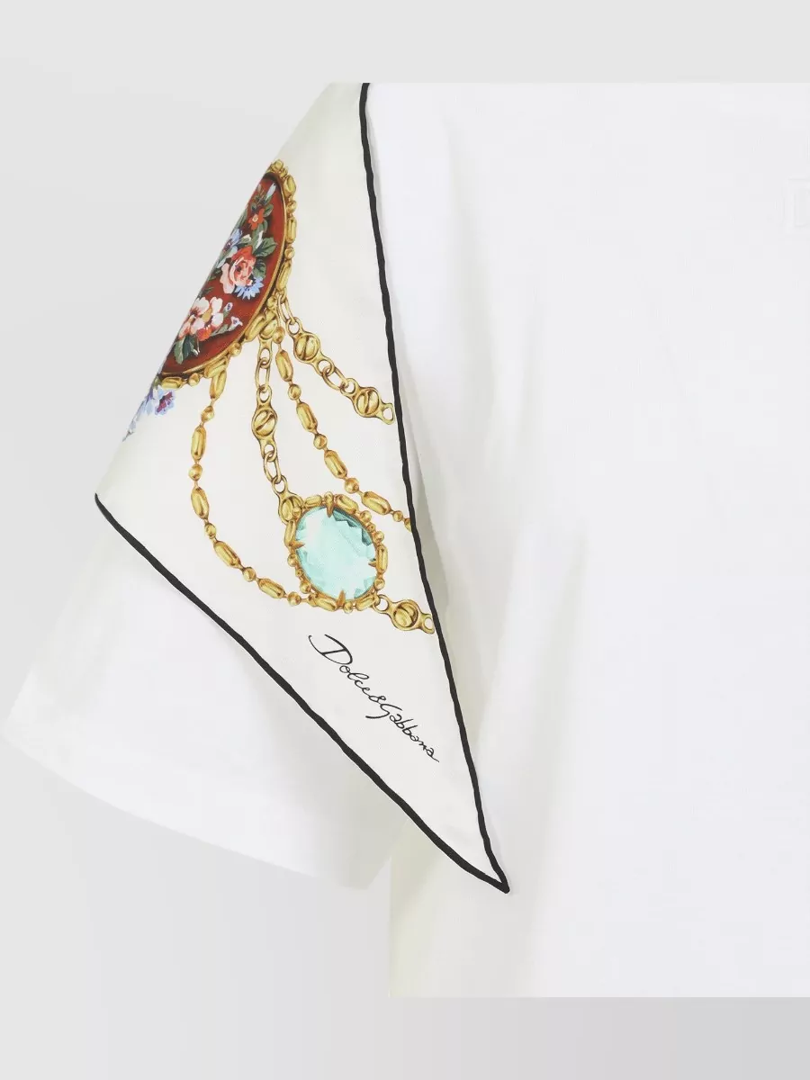 Dolce&Gabbana Graphic Print Short Sleeve Round Neck Top