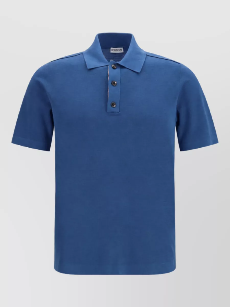 Burberry wool knit polo shirt