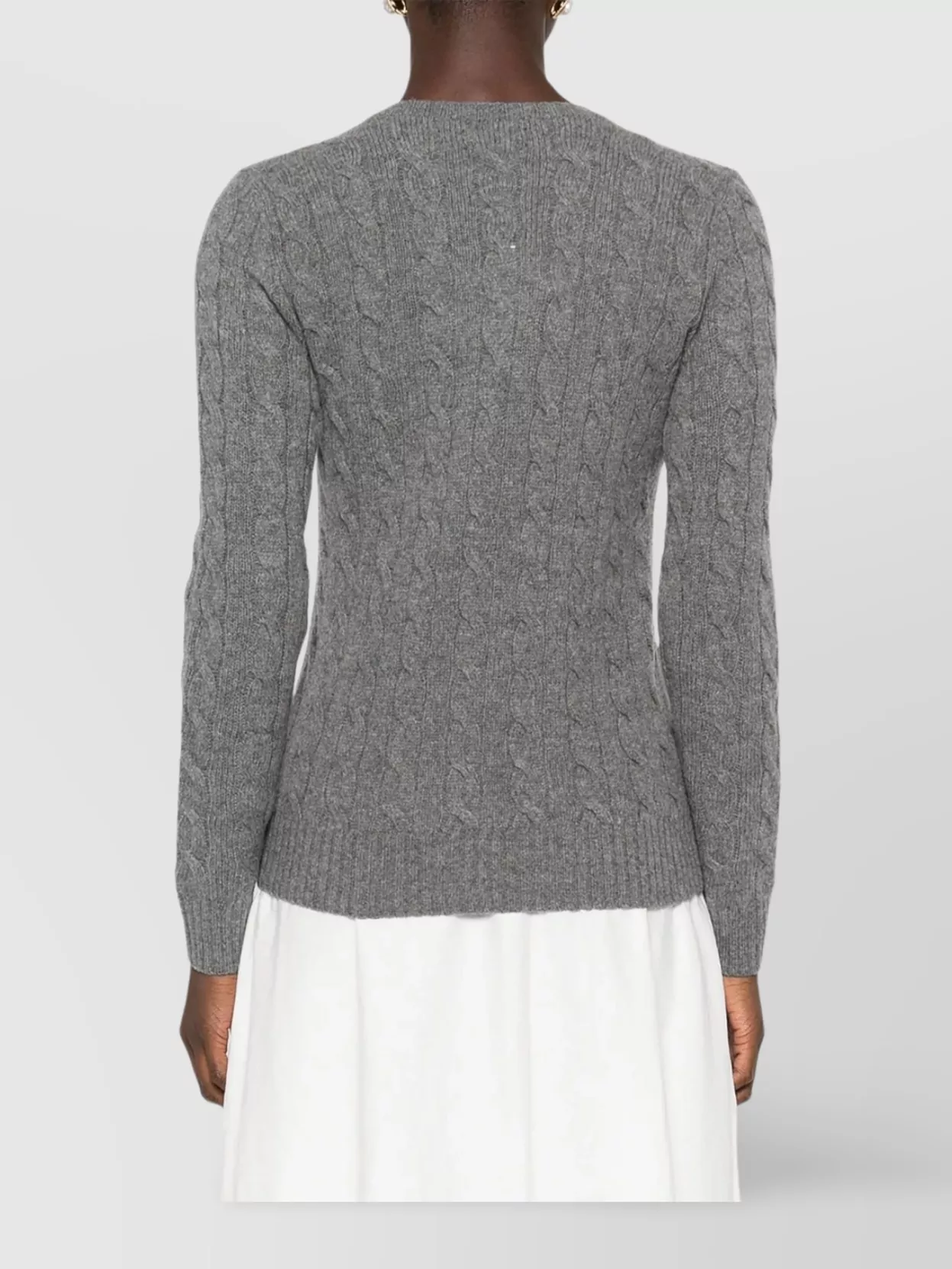 Polo Ralph Lauren Cable-Knit Wool Cashmere Crew-Neck Jumper