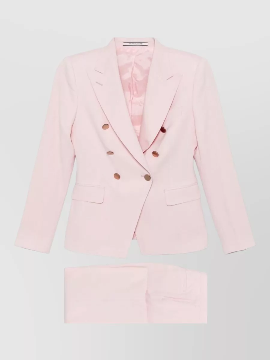 Tagliatore Virgin wool double-breasted trouser suit