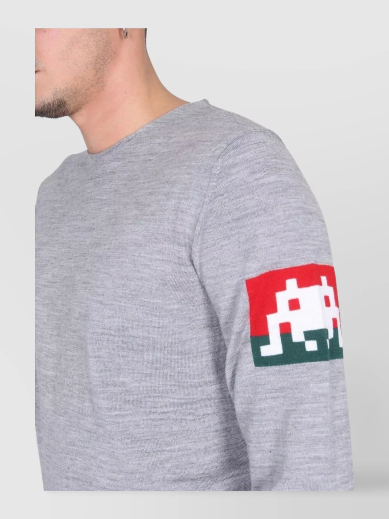 Comme Des Garçons Crew Neck Wool Jersey Sweater
