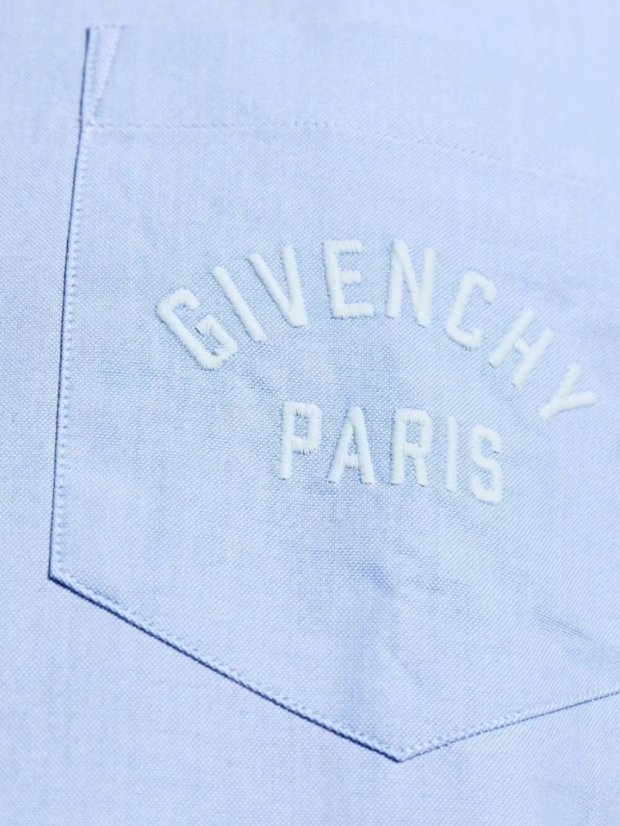 Givenchy Embroidered Pocket Shirt Featuring Button-Down Collar