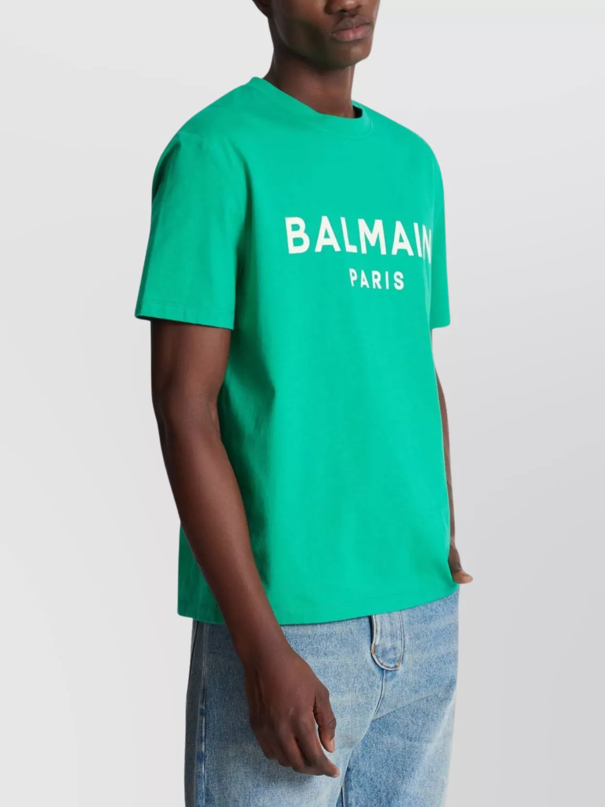 Balmain Paris Print T-Shirt Short Sleeves