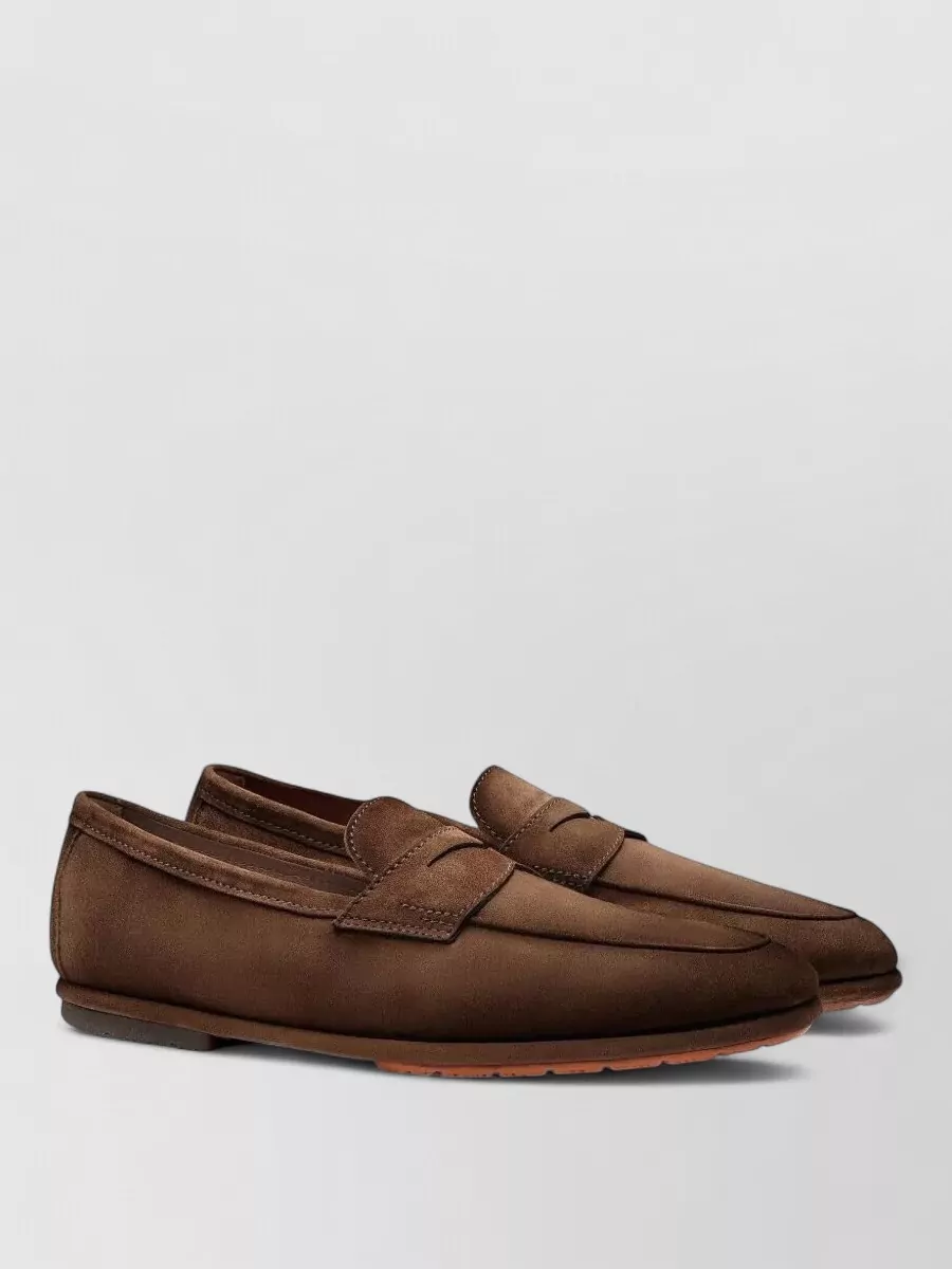 Santoni suede loafers