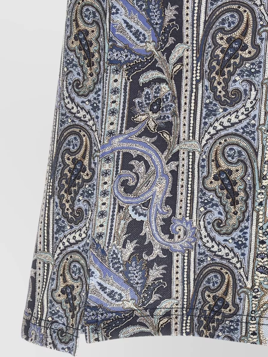 Etro Arnica Paisley Polo Shirt Short Sleeves