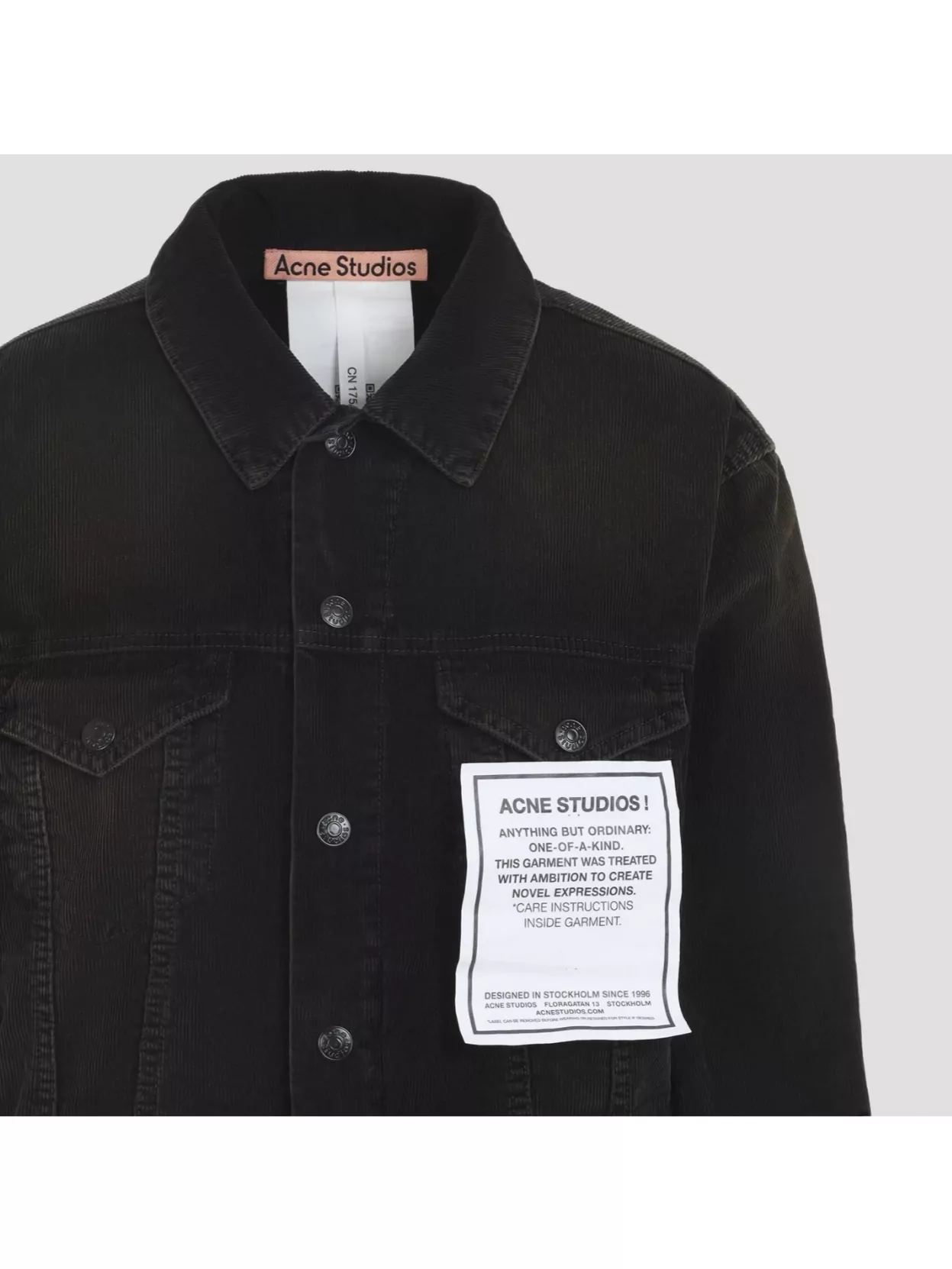 Acne Studios Long Sleeve Jacket With Collared Neck And Pockets