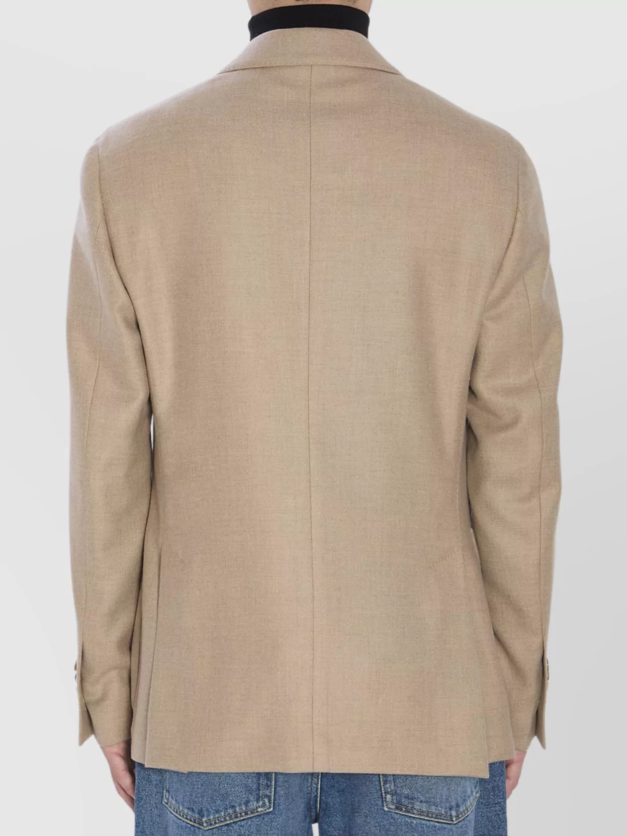 Lardini Cashmere Jacket Featuring Buttoned Cuffs In Brown