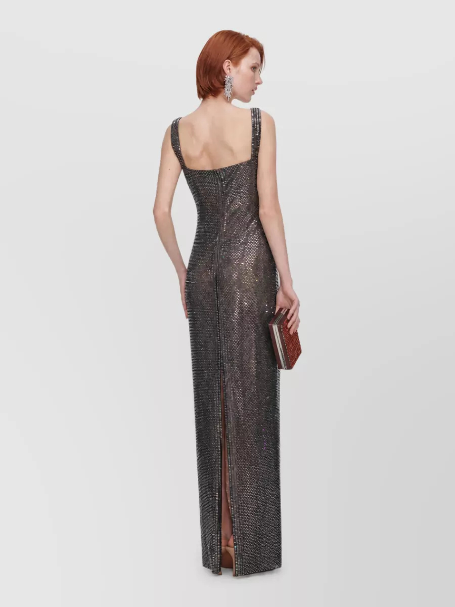 Self-Portrait Rhinestone Maxi Gown