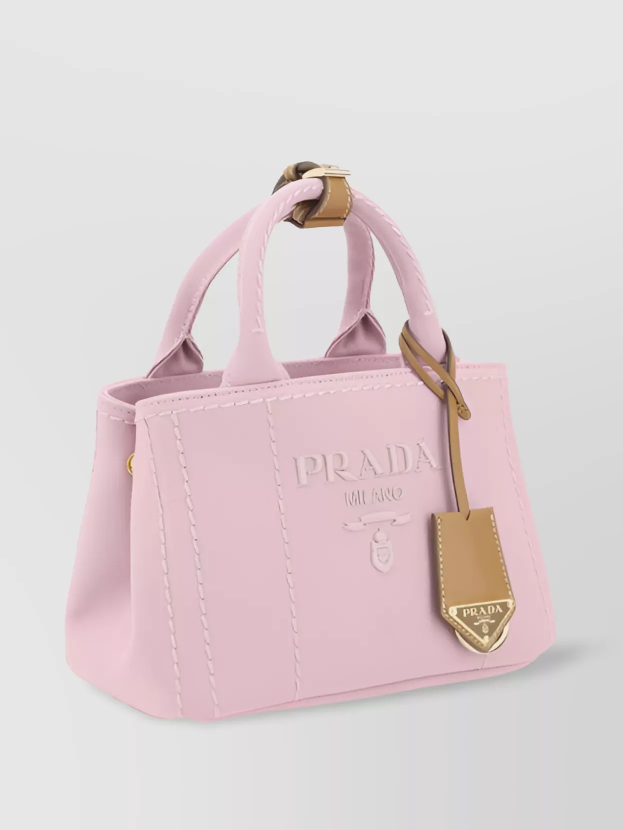 Prada Structured Shoulder Bag Key Ring