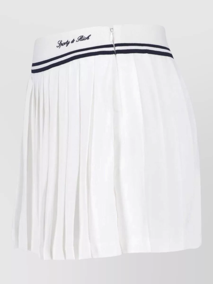 Sporty & Rich Pleated Midi Skirt