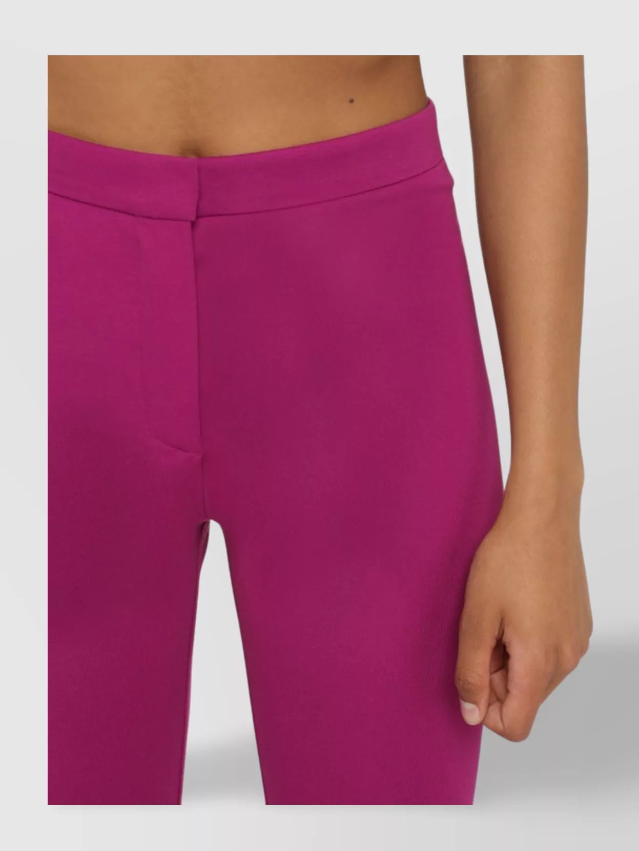 Pinko Viscose Trousers With Flared Leg And High Waist In Purple