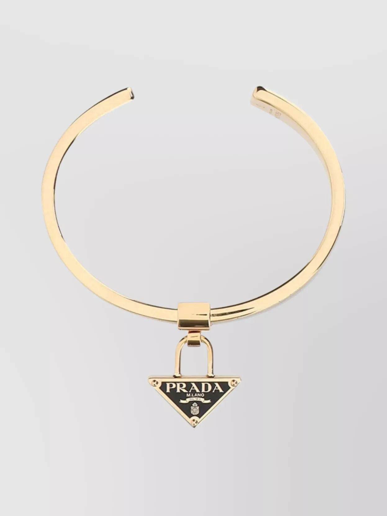 Shop Prada Cuff Metal Bracelet Enamel Detailing