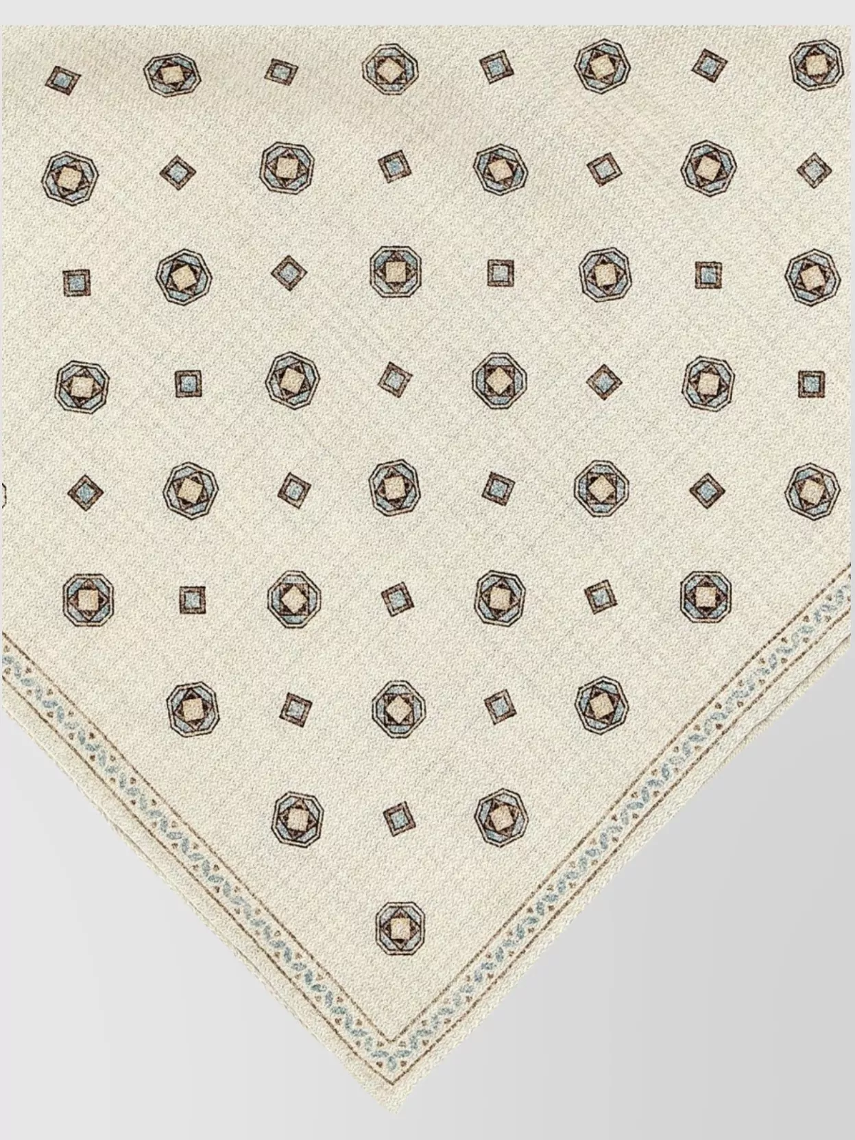 Brunello Cucinelli Fringed Geometric Pattern Pocket Clutch