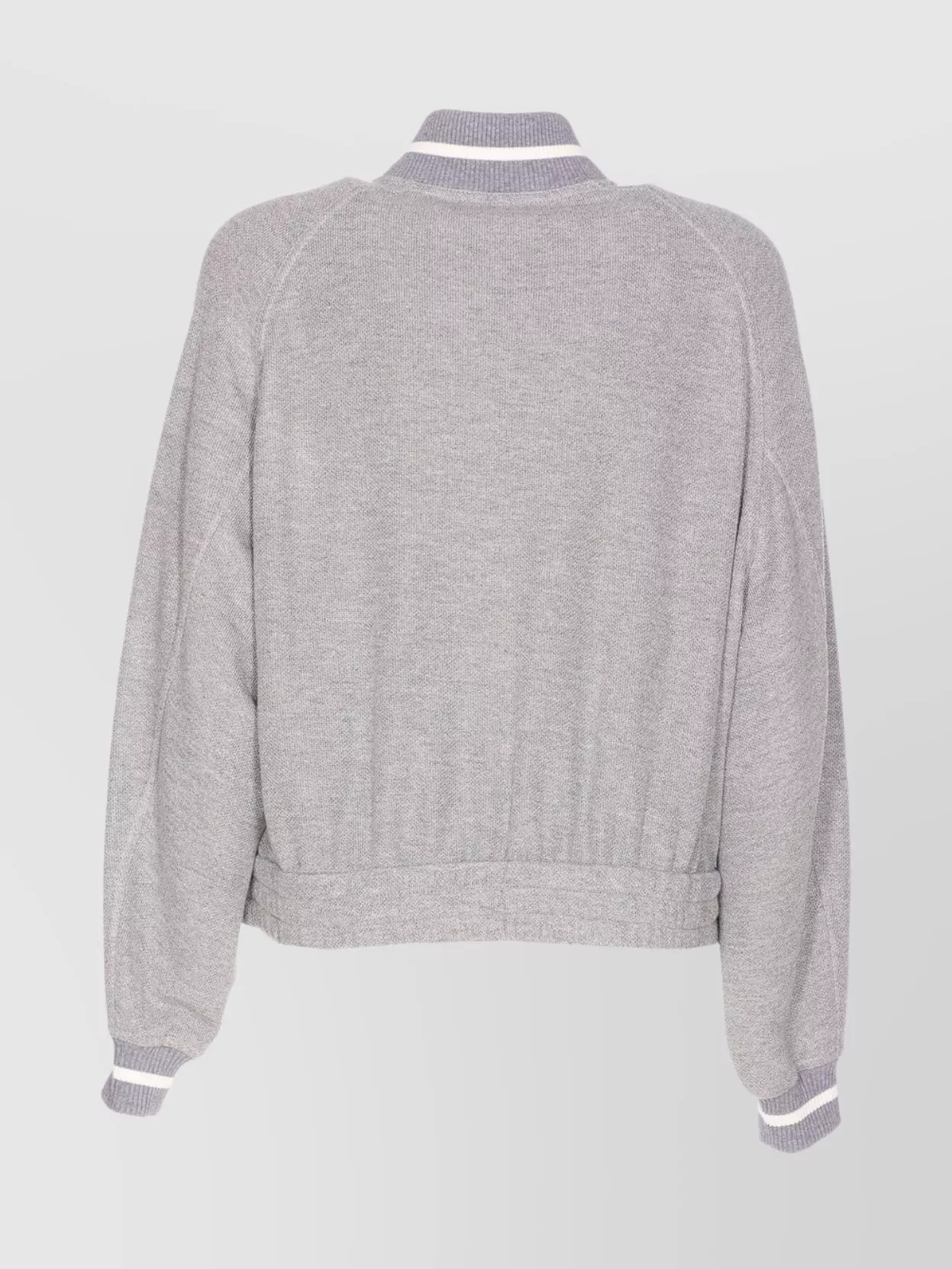 Brunello Cucinelli High Neck Long Sleeve Cardigan With Pockets In Purple