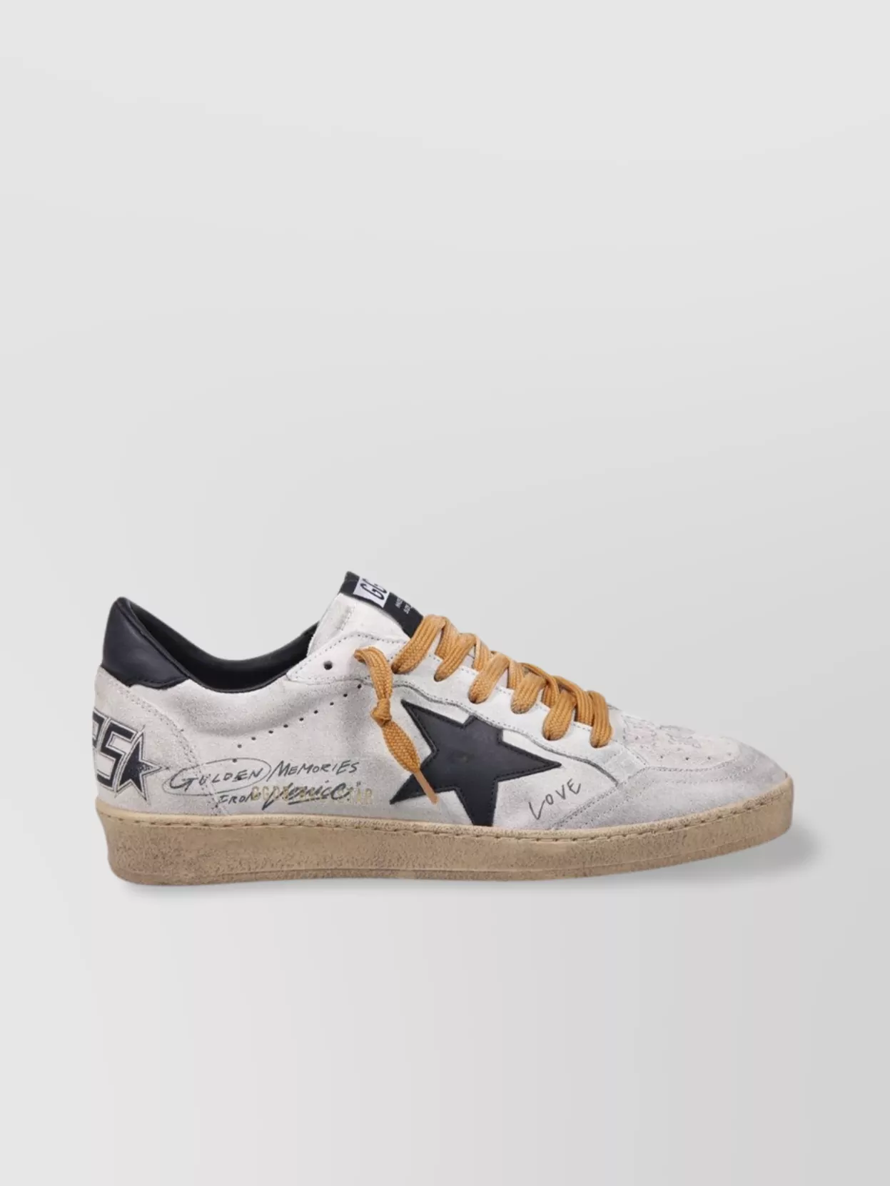 Golden Goose Leather Star Suede Sneakers Upper
