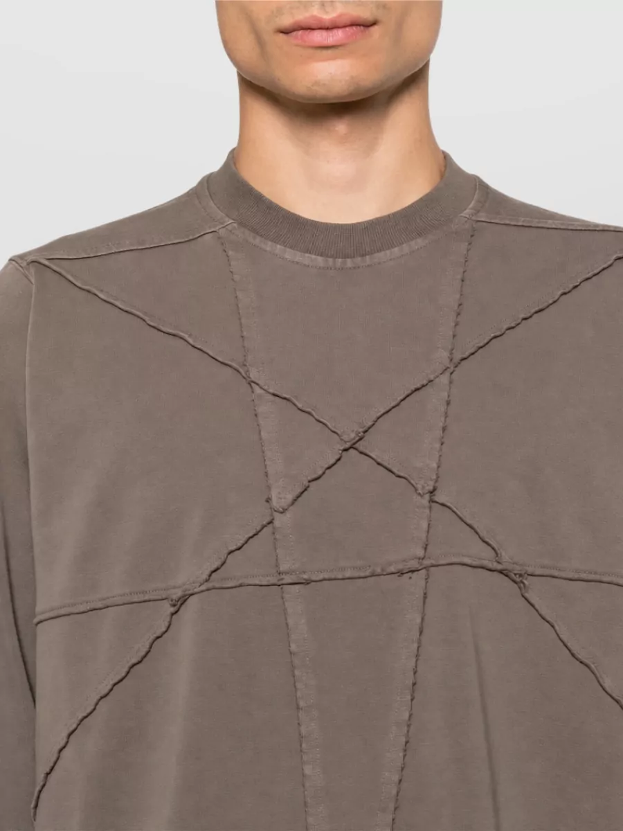 Rick Owens Drkshdw Pentagram Stitch Cotton Short-Sleeve T-Shirt