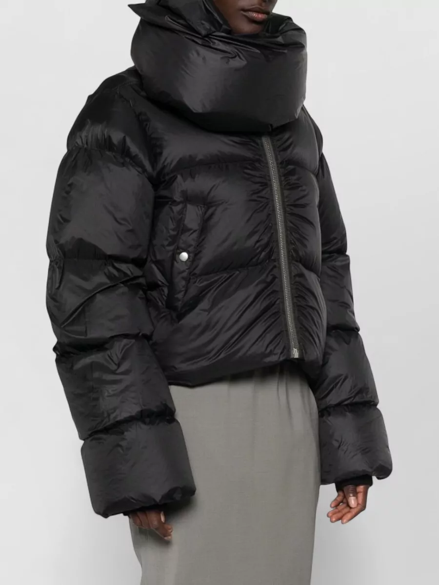 Rick Owens Down Padded Funnel-Neck Jacket