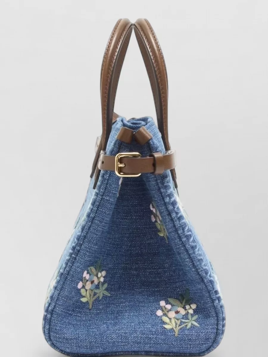 Valentino Garavani Antibes Small Denim Tote Bag