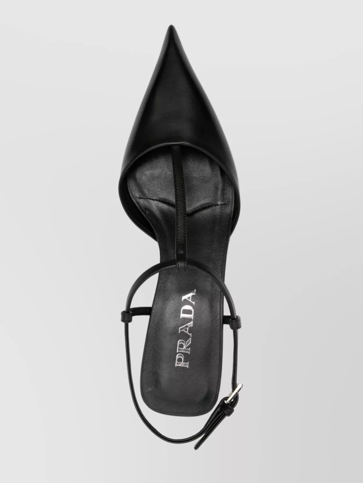 Prada Sculpted Low Heel Calfskin Pumps