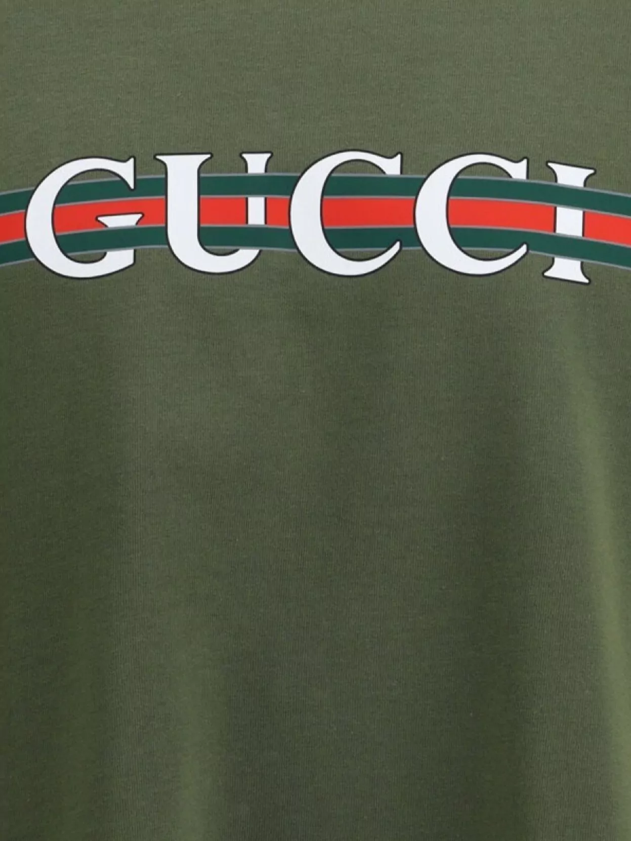Gucci Logoed Cotton T-Shirt With Ribbed Crew Neck