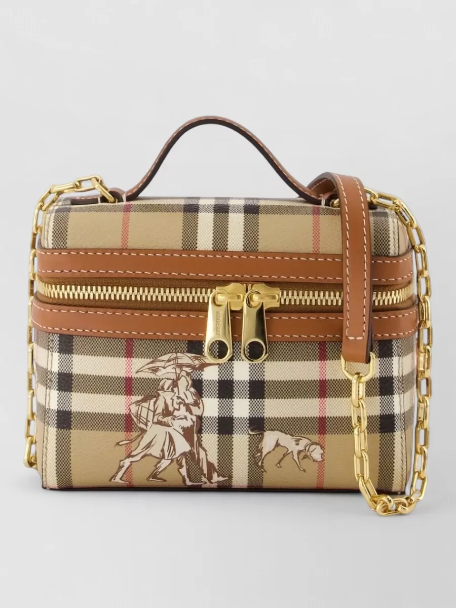 Burberry Ls mini vanity polyurethane crossbody bag