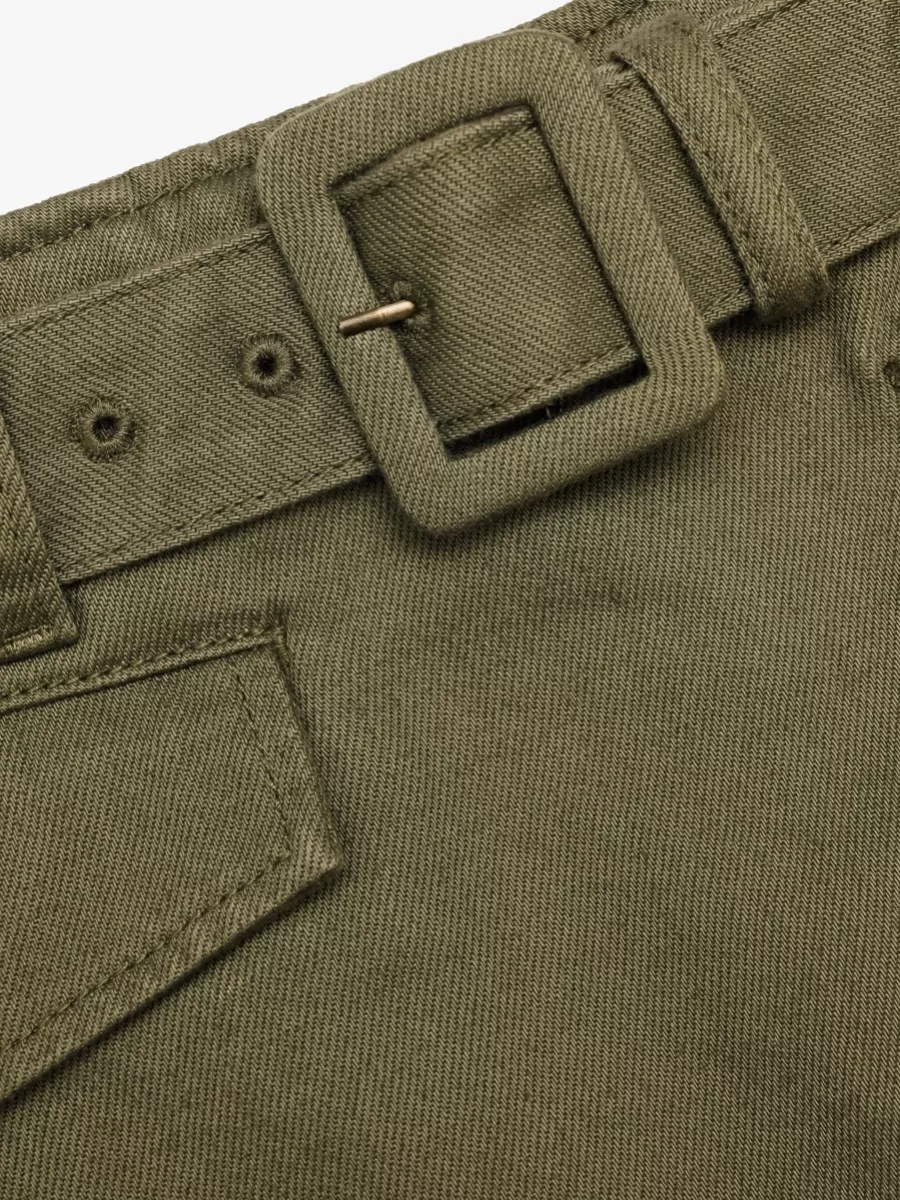 Self-Portrait Denim Utility Skort