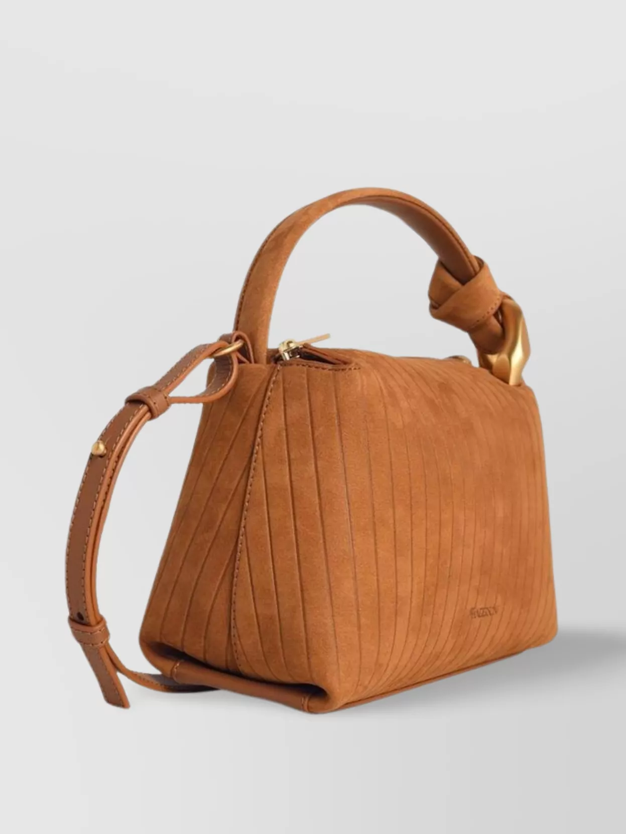 Jw Anderson Small Suede Bag Pleated Design