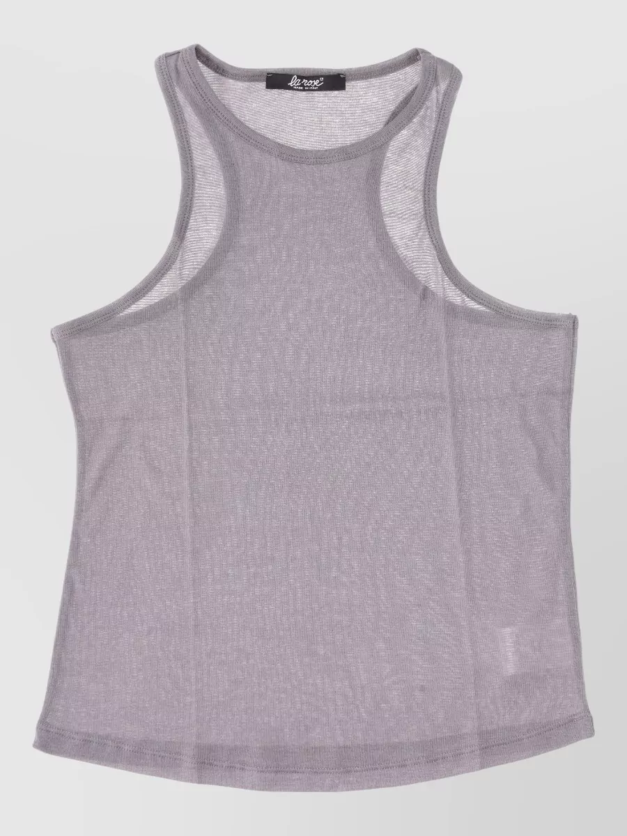 La Rose Cotton cropped tank top