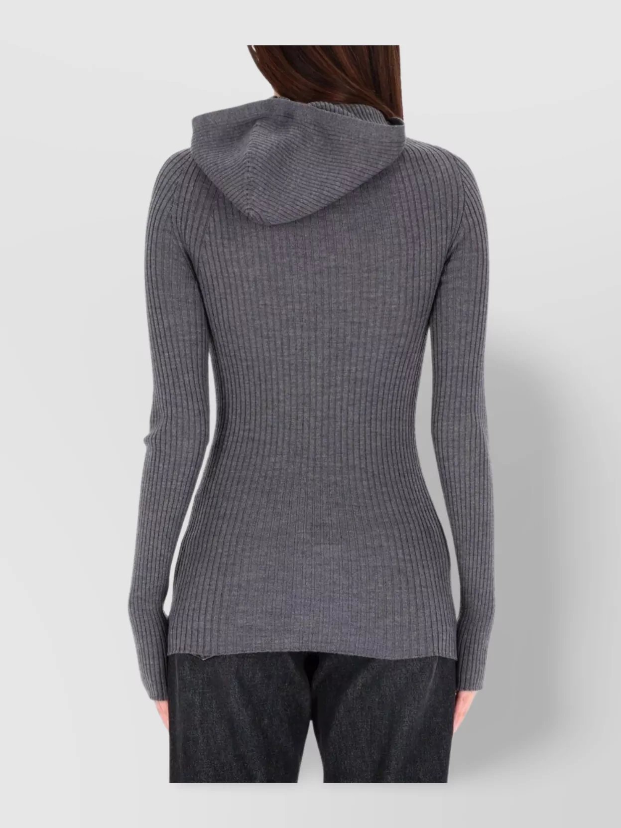 Jean Paul Gaultier Asymmetric Neck Long Sleeve Knitwear Top