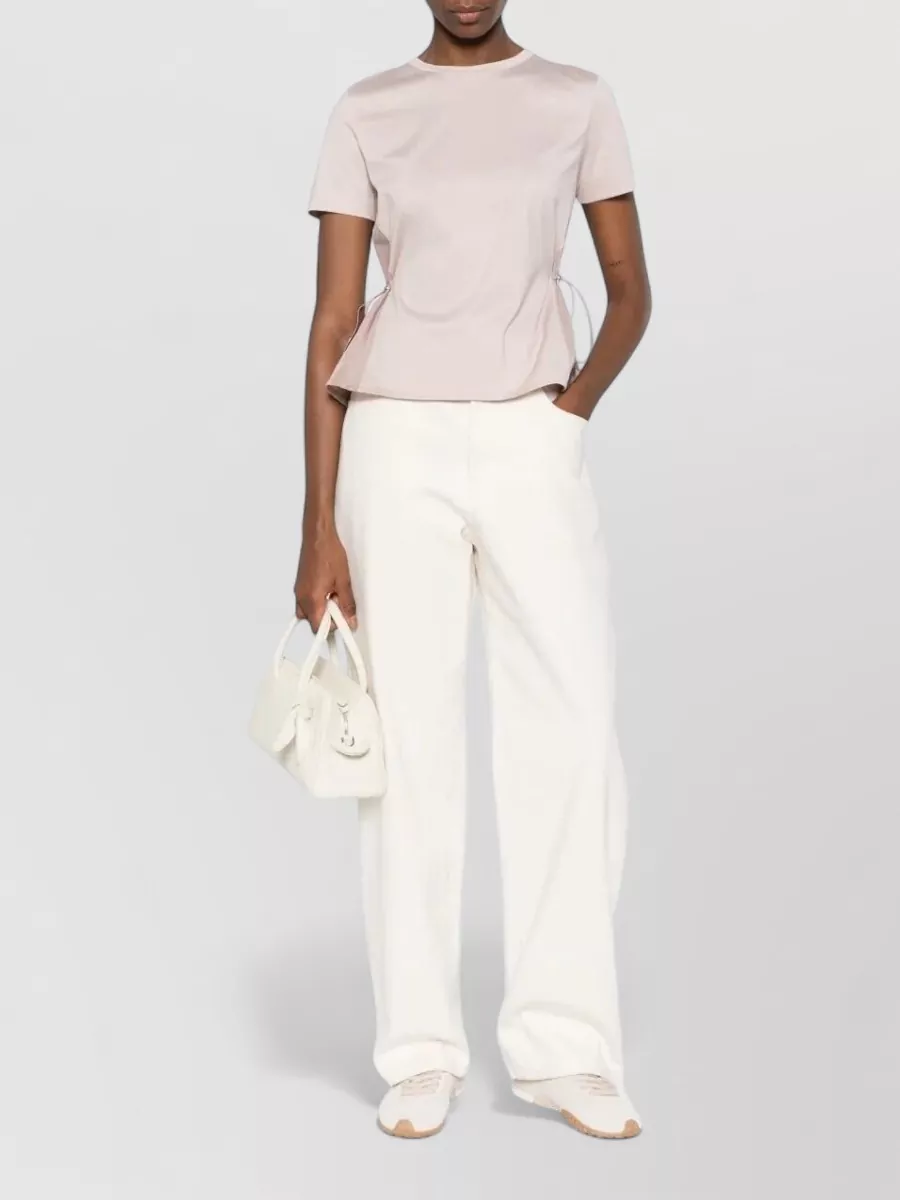 Herno Jersey T Shirt Contrasting Panel Drawstring